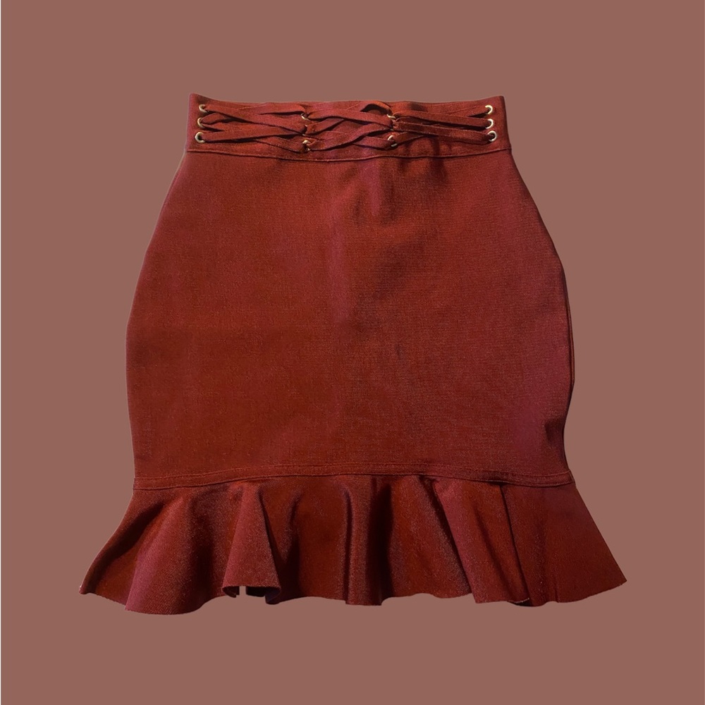 Mistress Rocks Peplum Bandage Skirt